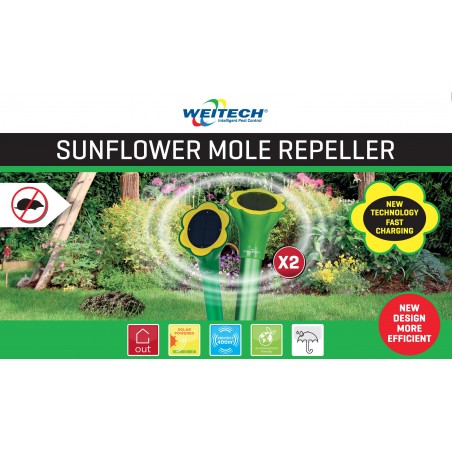 WEITECH | Sunflower Mole Repeller (x2)
